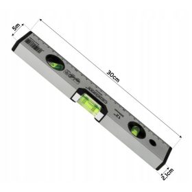 Alumínium vízmérték 30 cm – mágneses, strapabíró kivitel