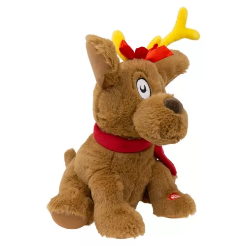 Jingledog interaktív, éneklő és mozgó karácsonyi kutyus plüssfigura gyerekeknek