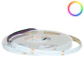 12V-os Prémium RGB színváltós COB LED szalag folyamatos, pöttymentes fénnyel