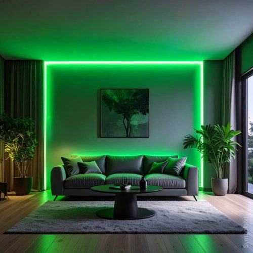 12V-os Prémium RGB színváltós COB LED szalag folyamatos, pöttymentes fénnyel