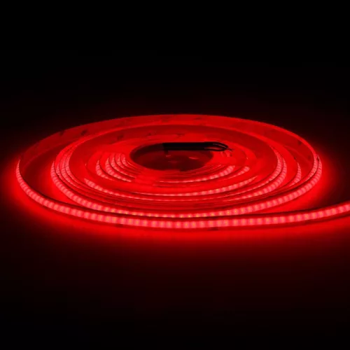 12V-os Prémium RGB színváltós COB LED szalag folyamatos, pöttymentes fénnyel