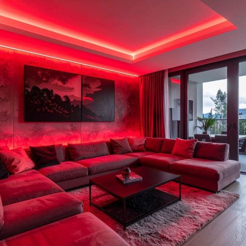 12V-os Prémium RGB színváltós COB LED szalag folyamatos, pöttymentes fénnyel