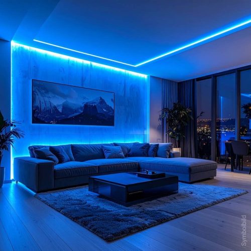 12V-os Prémium RGB színváltós COB LED szalag folyamatos, pöttymentes fénnyel