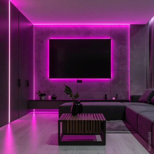 12V-os Prémium RGB színváltós COB LED szalag folyamatos, pöttymentes fénnyel