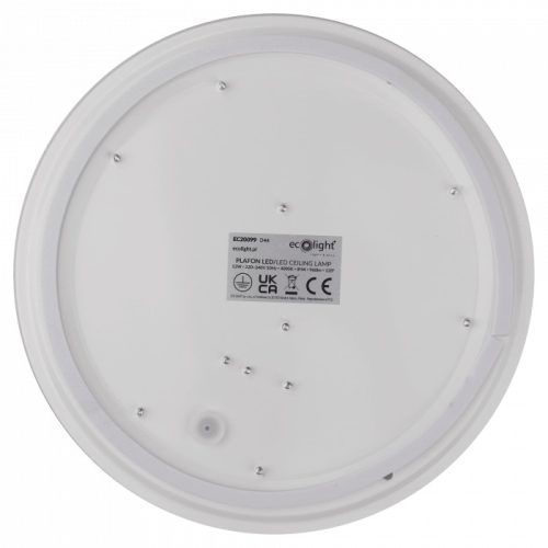 12W-os, IP44 vízálló LED plafonlámpa természetes fehér fénnyel fürdőszobába