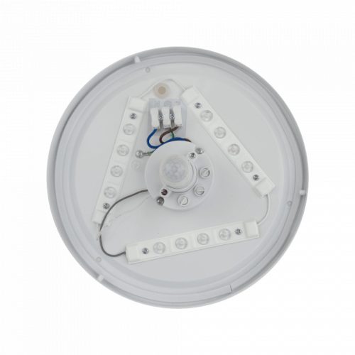 Kültéri szenzoros mennyezeti lámpa 12W Ø26cm 4000K