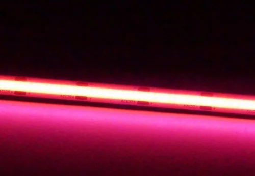 Rózsaszín COB LED szalag 12V 9W/m 480LED/m IP20