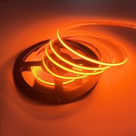 Borostyán COB LED szalag 12V 9W/m 480LED/m IP20