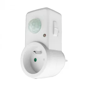 Konnektorba dugható PIR mozgásérzékelő – 300W teljesítményig, fehér színben