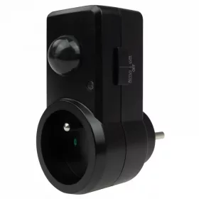   Konnektorba dugható mozgásérzékelő szenzor PIR 300W fekete-EcoLight