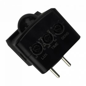   Konnektorba dugható mozgásérzékelő szenzor PIR 300W fekete-EcoLight