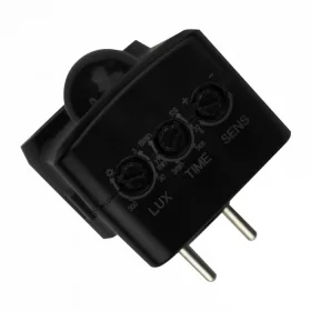   Konnektorba dugható mozgásérzékelő szenzor PIR 300W fekete-EcoLight