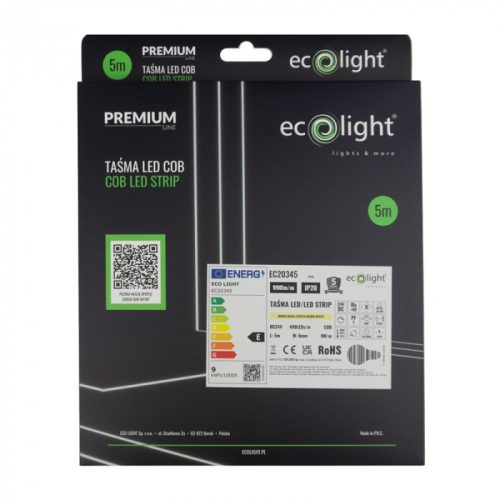 Prémium COB LED szalag tekercs 3000K meleg fehér színhőmérséklettel