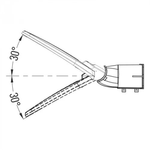 PRÉMIUM utcai LED lámpa 50W 6500lm 4000K 130lm/W 3 év garancia