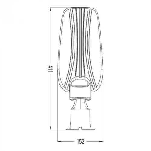 PRÉMIUM utcai LED lámpa 50W 6500lm 6500K 130lm/W 3 év garancia