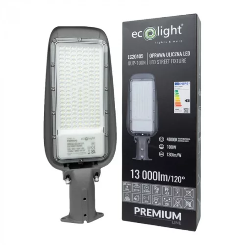 PRÉMIUM utcai LED lámpa 100W 13000lm 4000K 130lm/W 3 év garancia