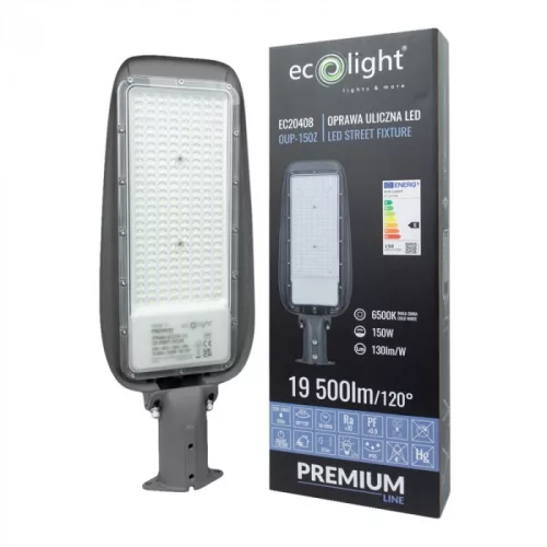 PRÉMIUM utcai LED lámpa 150W 19500lm 6500K 130lm/W 3 év garancia