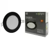 Beépíthető fekete kör LED panel 6W 660lm 4000K Ø120mm IP20 - Eco Light