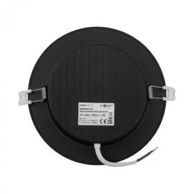   Beépíthető fekete kör LED panel 12W 1200lm 4000K Ø170mm IP20 - Eco Light