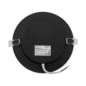  Beépíthető fekete kör LED panel 12W 1200lm 4000K Ø170mm IP20 - Eco Light