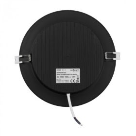   Beépíthető fekete kör LED panel 18W 1980lm 4000K Ø220mm IP20 - Eco Light