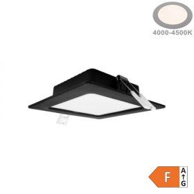   Beépíthető fekete LED panel 6W 660lm 4000K 120x120mm IP20 négyzet - Eco Light