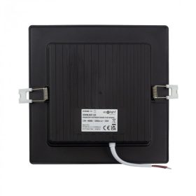   Beépíthető fekete LED panel 12W 1200lm 4000K 170x170mm IP20 négyzet - Eco Light