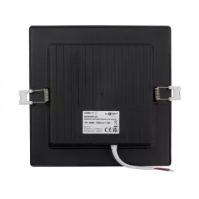   Beépíthető fekete LED panel 12W 1200lm 4000K 170x170mm IP20 négyzet - Eco Light