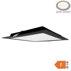   Beépíthető fekete LED panel 24W 2640lm 4000K 295x295mm IP20 négyzet - Eco Light