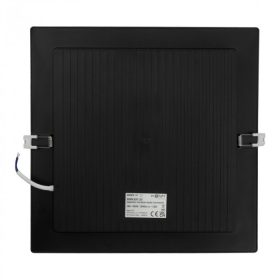   Beépíthető fekete LED panel 24W 2640lm 4000K 295x295mm IP20 négyzet - Eco Light