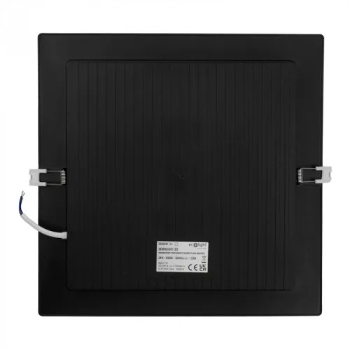Beépíthető fekete LED panel 24W 2640lm 4000K 295x295mm IP20 négyzet - Eco Light