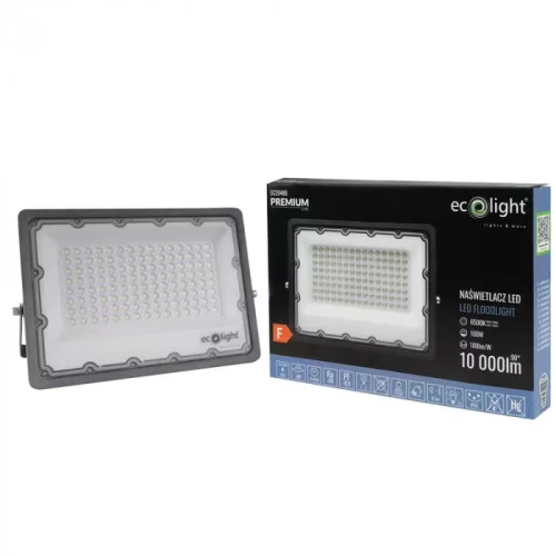 PRÉMIUM LED reflektor 100W 10000lm 6500K 90º 100lm/W 3 Év garancia