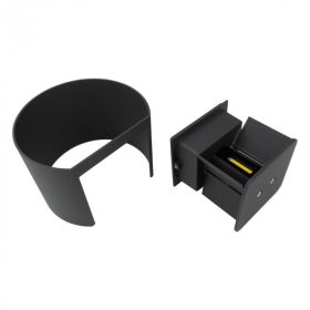 Fel le világító homlokzati lámpa antracit 7W IP65 4000K