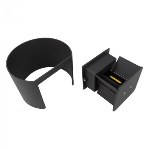 Fel le világító homlokzati lámpa antracit 7W IP65 4000K