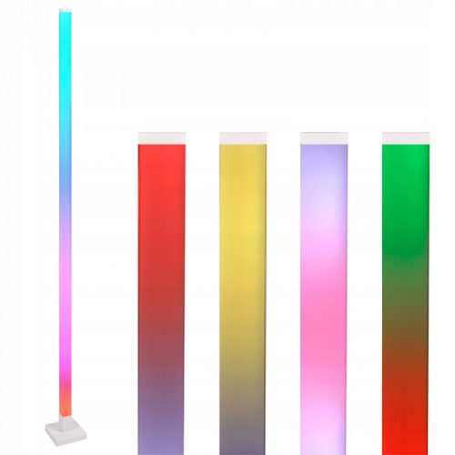 RGB fényoszlop állólámpa zene és app vezérléssel 150cm fehér talp