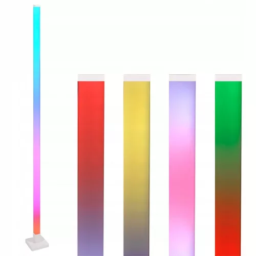 RGB fényoszlop állólámpa zene és app vezérléssel 150cm fehér talp