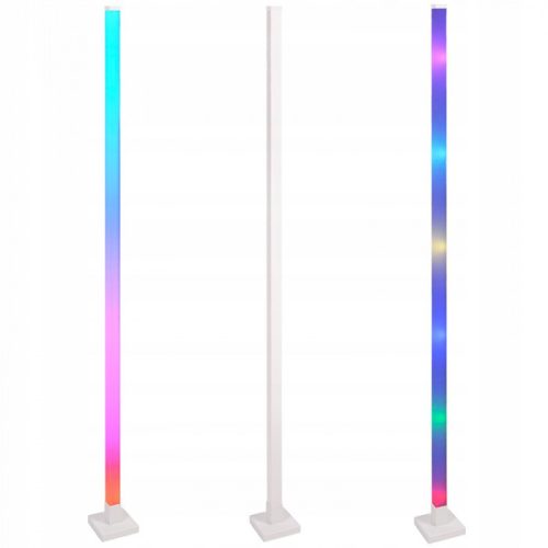 RGB fényoszlop állólámpa zene és app vezérléssel 150cm fehér talp