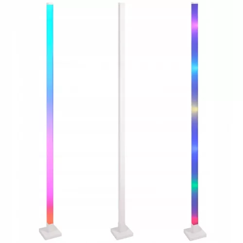 RGB fényoszlop állólámpa zene és app vezérléssel 150cm fehér talp
