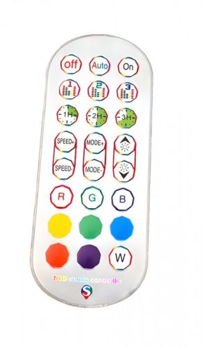 RGB fényoszlop állólámpa zene és app vezérléssel 150cm fehér talp