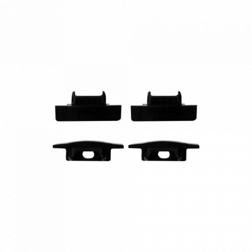 Fekete alumínium, bútorba süllyeszthető (marható) LED profil 2 méteres hosszban, takaróperemmel.