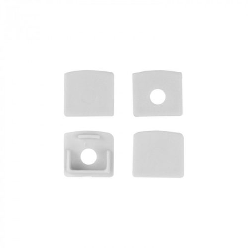 Fehér, gipszkartonba süllyeszthető alumínium LED profil 2 méteres hosszban, tejfehér fedéllel.