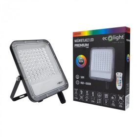   Prémium kültéri RGB LED reflektor távirányítóval 50W IP65