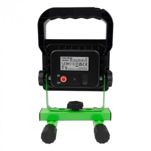 Hordozható akkumulátoros munkalámpa 20W 5000K 1600lm