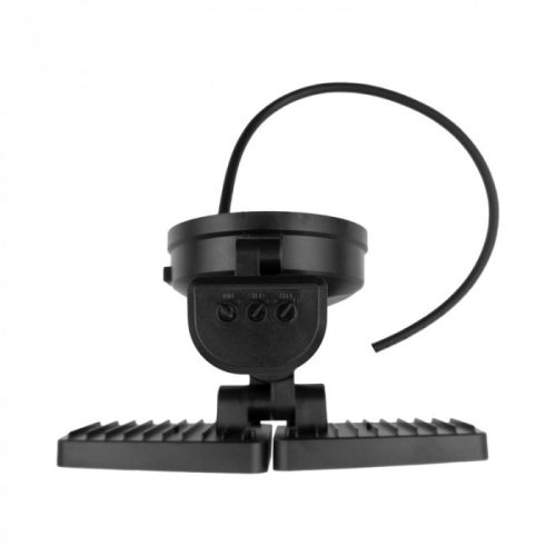 Fekete színű Ecolight dupla fejes mozgásérzékelős kültéri LED reflektor állítható fényszínnel