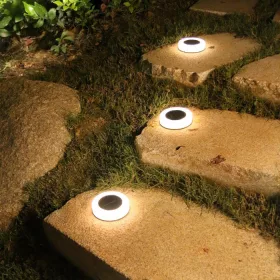   Napelemes talajlámpa, 4000K leszúrható vagy falra szerelhető IP44 - Eco Light