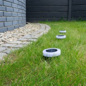   Napelemes talajlámpa, 4000K leszúrható vagy falra szerelhető IP44 - Eco Light