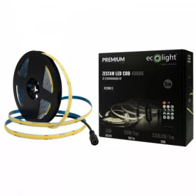   Eco Light COB LED szalag szett 5 méter 7W/m 24V IP20 320 LED természetes fehér