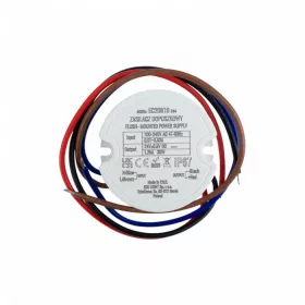 Kerek, 30W-os, 24V-os, IP67 vízálló LED tápegység, 60-as szerelvénydobozba építhető kivitelben