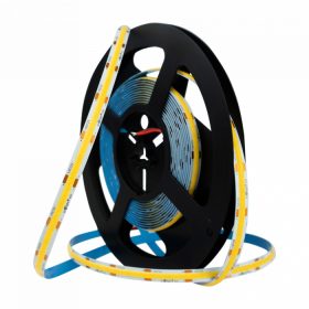 Prémium Ecolight COB LED szalag 8mm széles, kiemelkedő CRI90+ színvisszaadással és természetes fehér 4000K fénnyel, pontmentes technológiával.