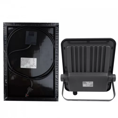ABS LED napelemes reflektor 100W 900lm 4000K - Eco Light